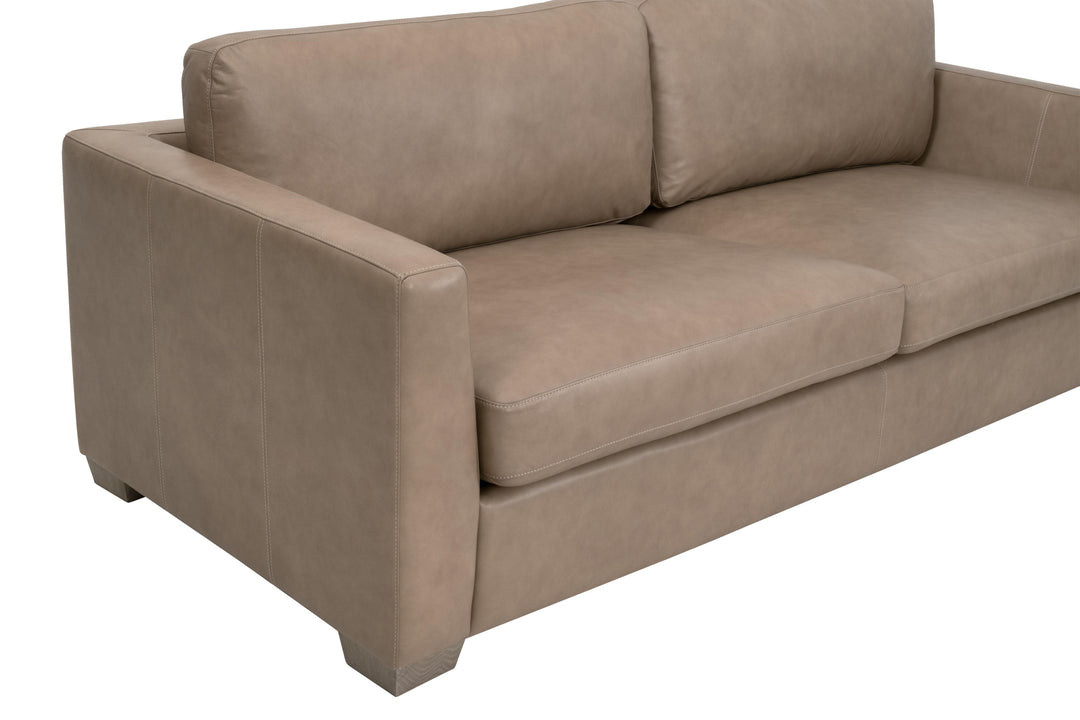 Fawn Top Grain Leather, Natural Gray Oak