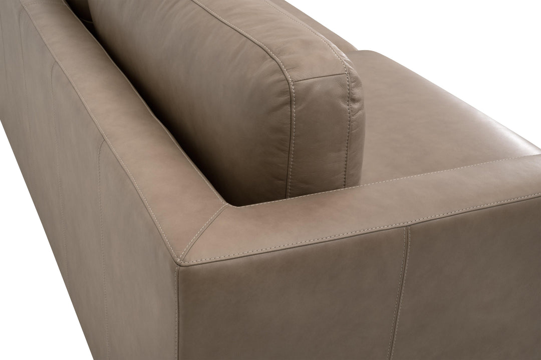 Fawn Top Grain Leather, Natural Gray Oak