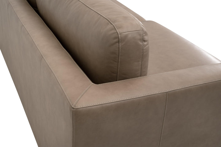 Fawn Top Grain Leather, Natural Gray Oak