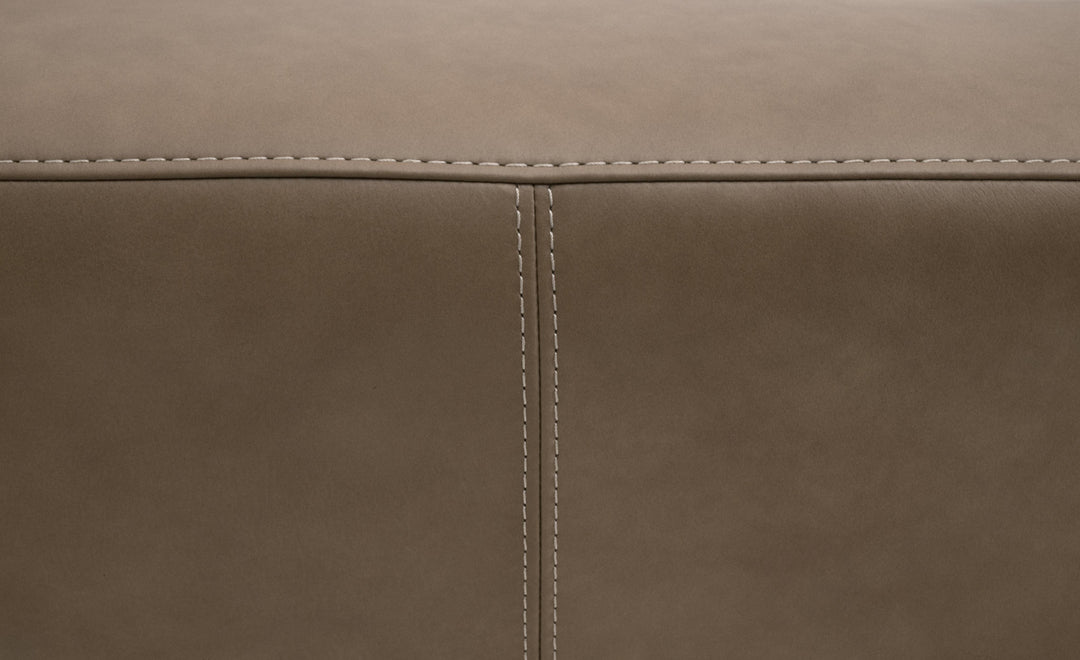 Fawn Top Grain Leather, Natural Gray Oak