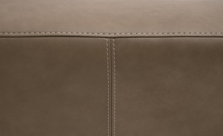 Fawn Top Grain Leather, Natural Gray Oak