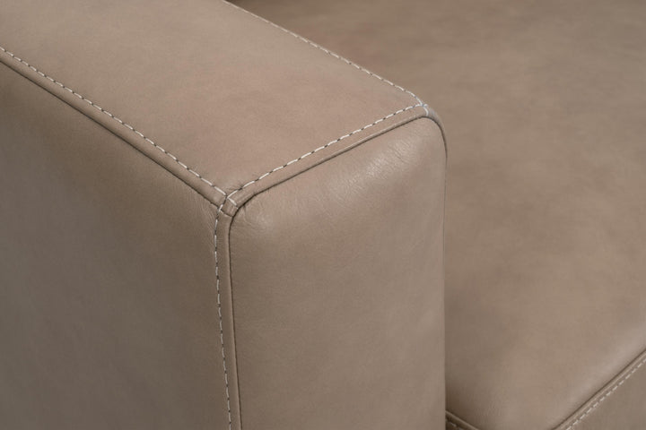 Fawn Top Grain Leather, Natural Gray Oak