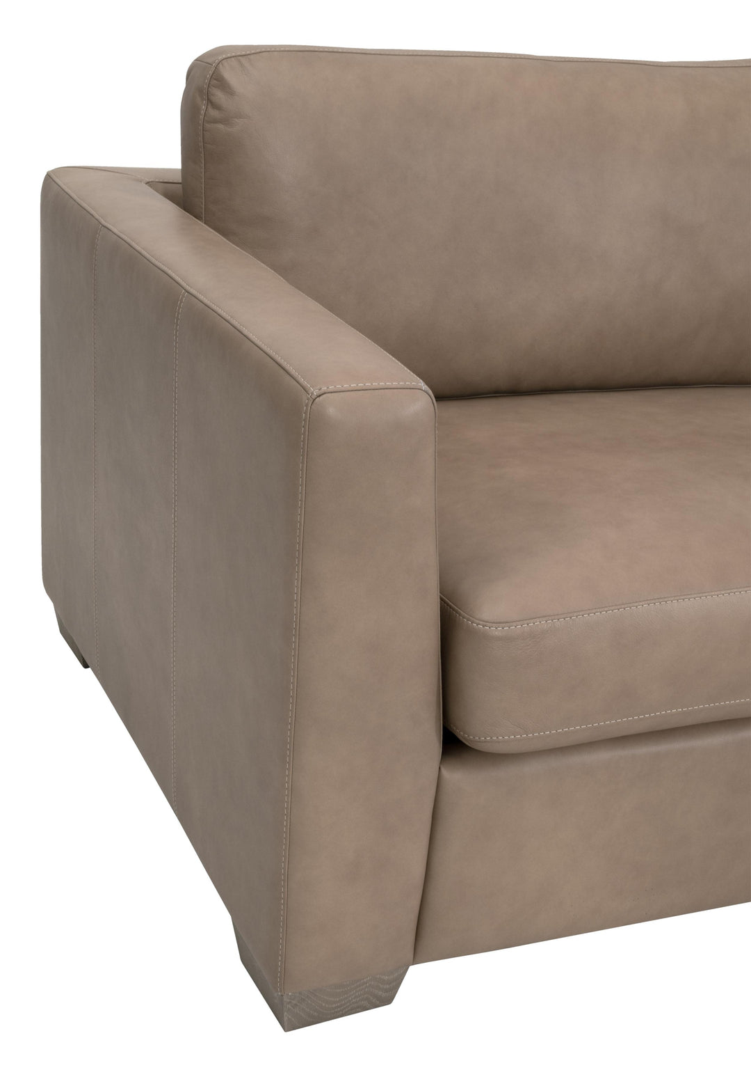 Fawn Top Grain Leather, Natural Gray Oak