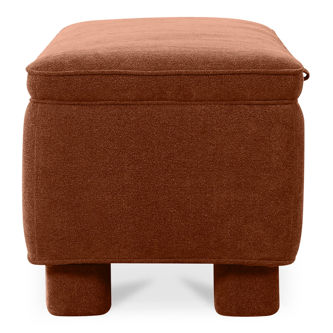 Moe's Home Collection - Ichigo Storage Bench Deep Orange - OA-1004-12 | American Home Furniture