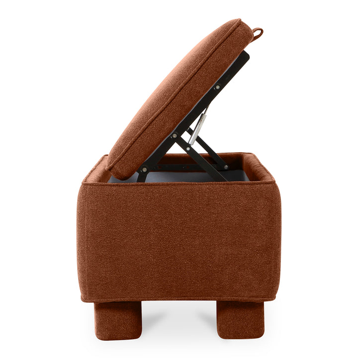Moe's Home Collection - Ichigo Storage Bench Deep Orange - OA-1004-12 | American Home Furniture