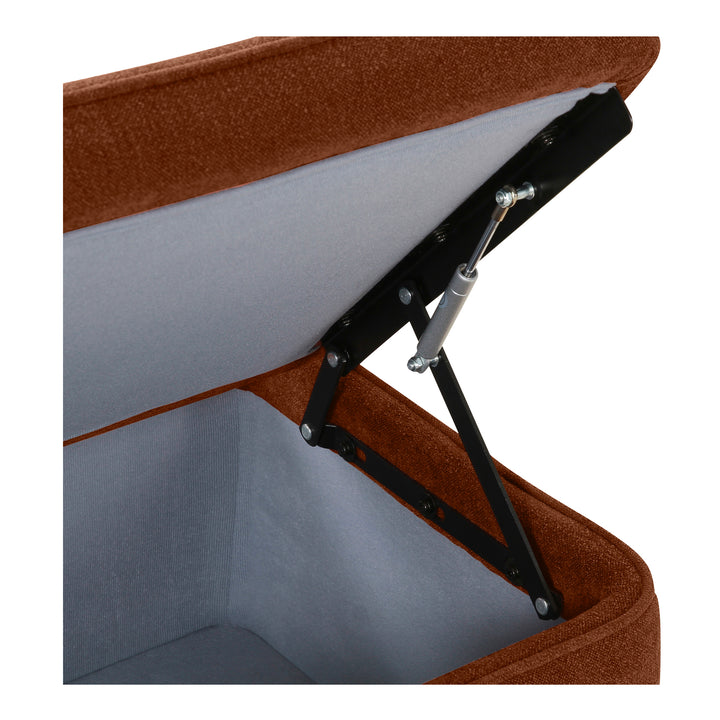 Moe's Home Collection - Ichigo Storage Bench Deep Orange - OA-1004-12 | American Home Furniture