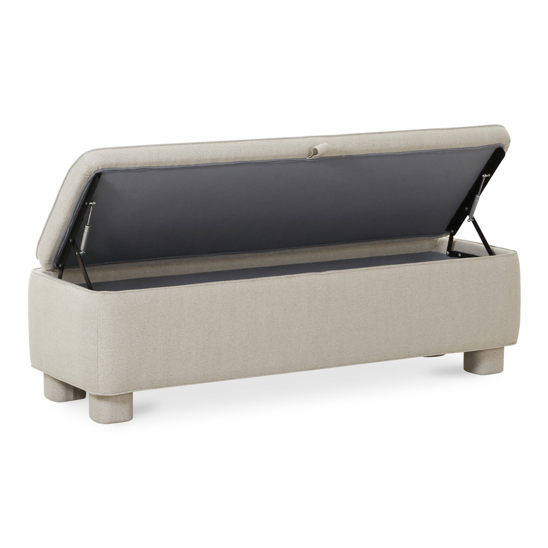 Moe's Home Collection - Ichigo Storage Bench Light Grey - OA-1004-29 | American Home Furniture