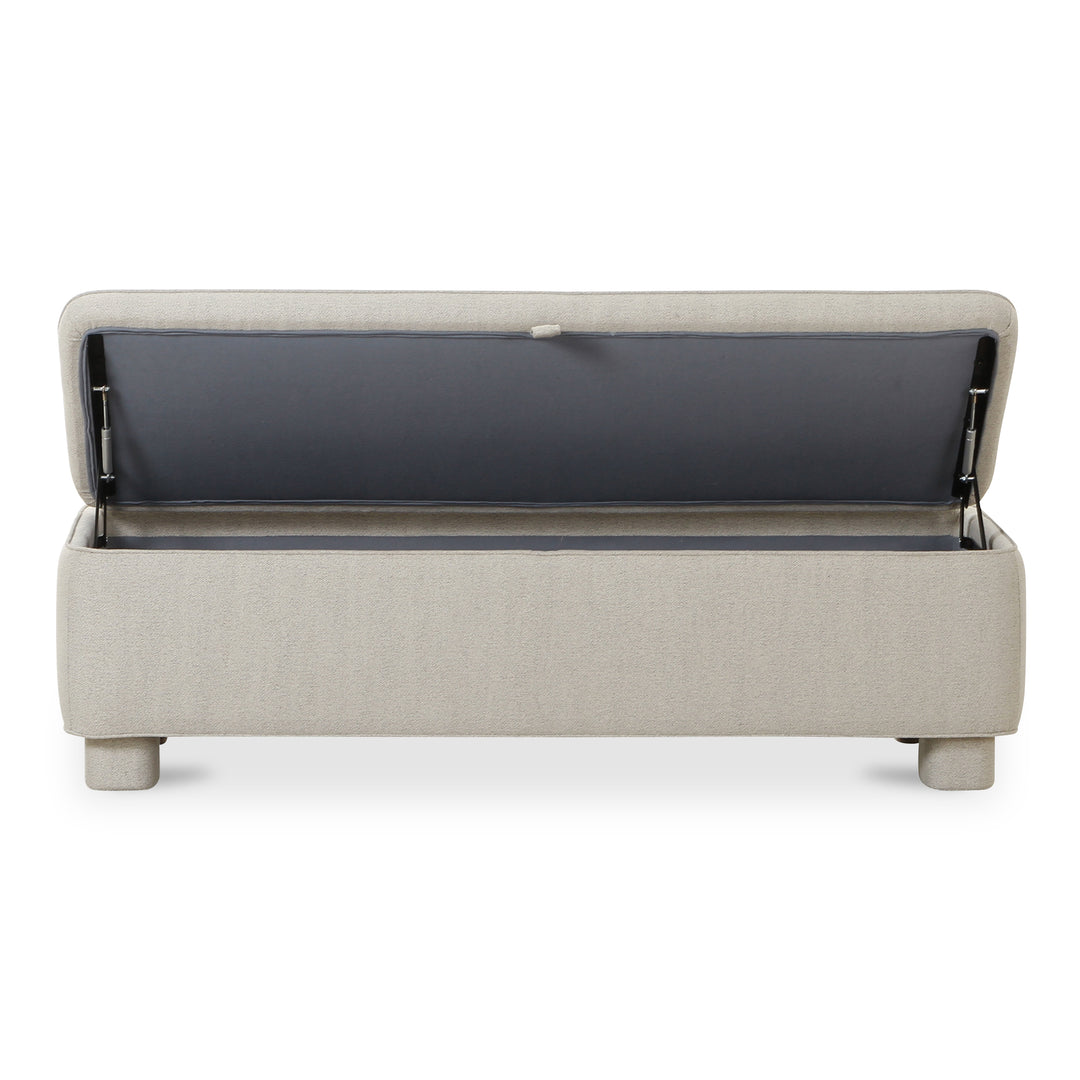 Moe's Home Collection - Ichigo Storage Bench Light Grey - OA-1004-29 | American Home Furniture