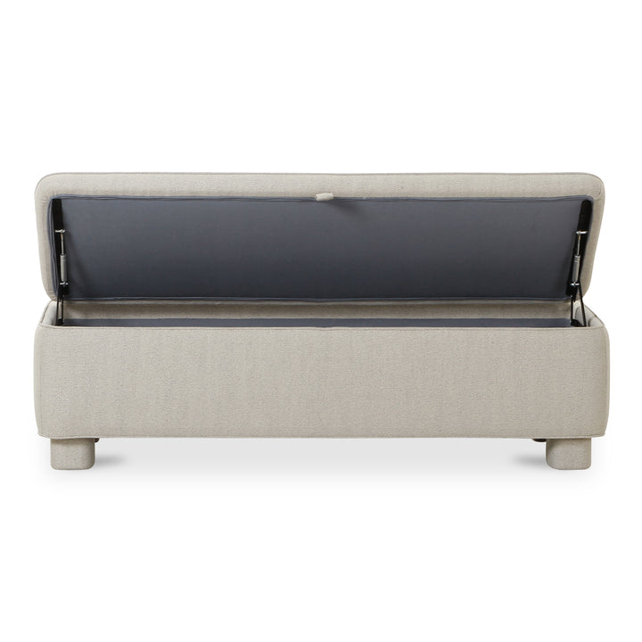 Moe's Home Collection - Ichigo Storage Bench Light Grey - OA-1004-29 | American Home Furniture