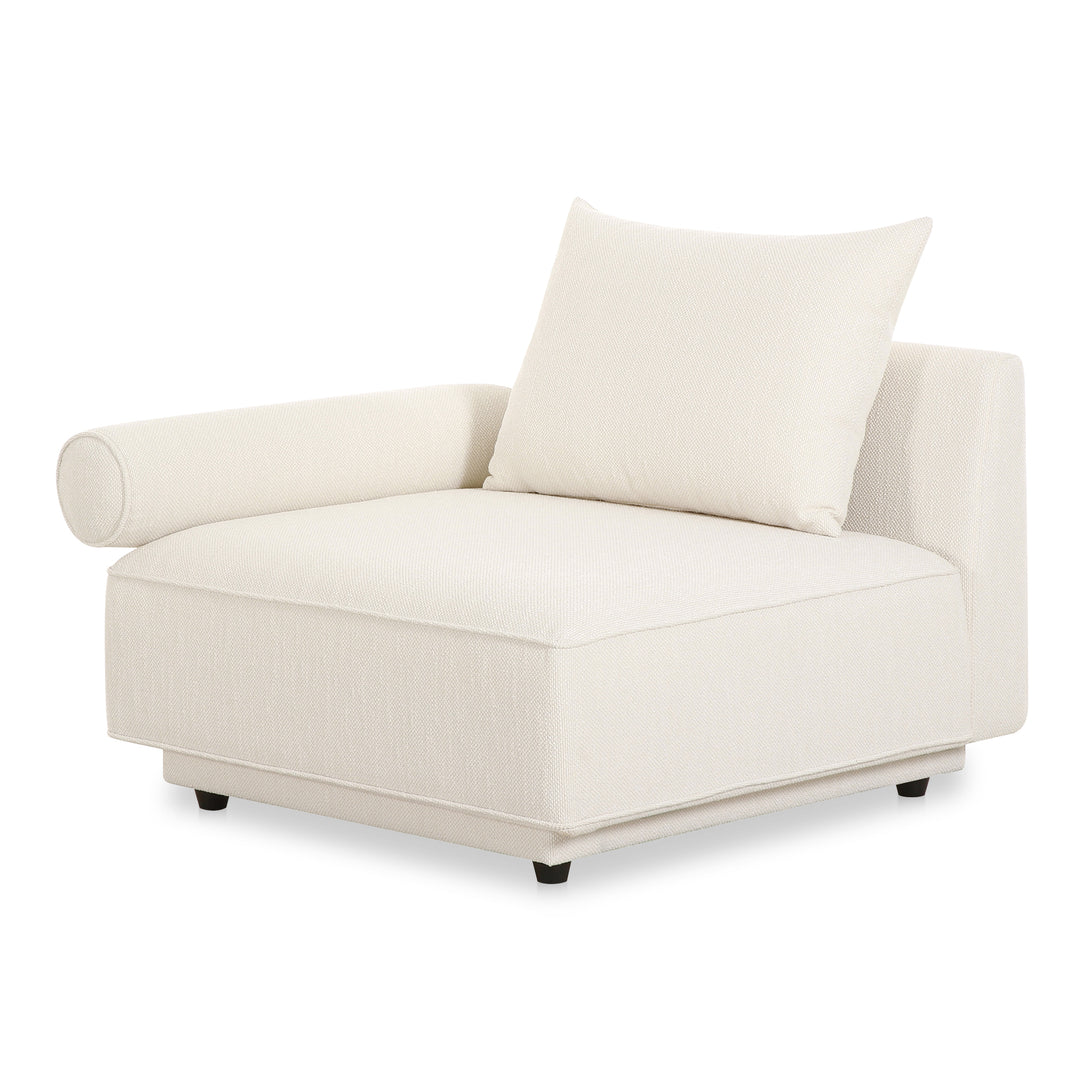 Moe's Home Collection - Rosello Left Arm Facing Chair White - OA-1008-18 | American Home Furniture