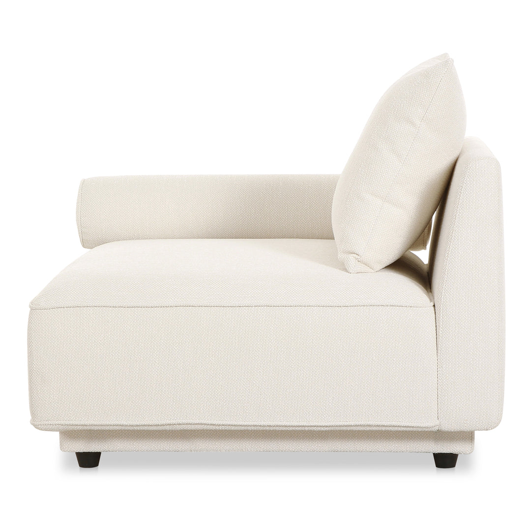 Moe's Home Collection - Rosello Left Arm Facing Chair White - OA-1008-18 | American Home Furniture