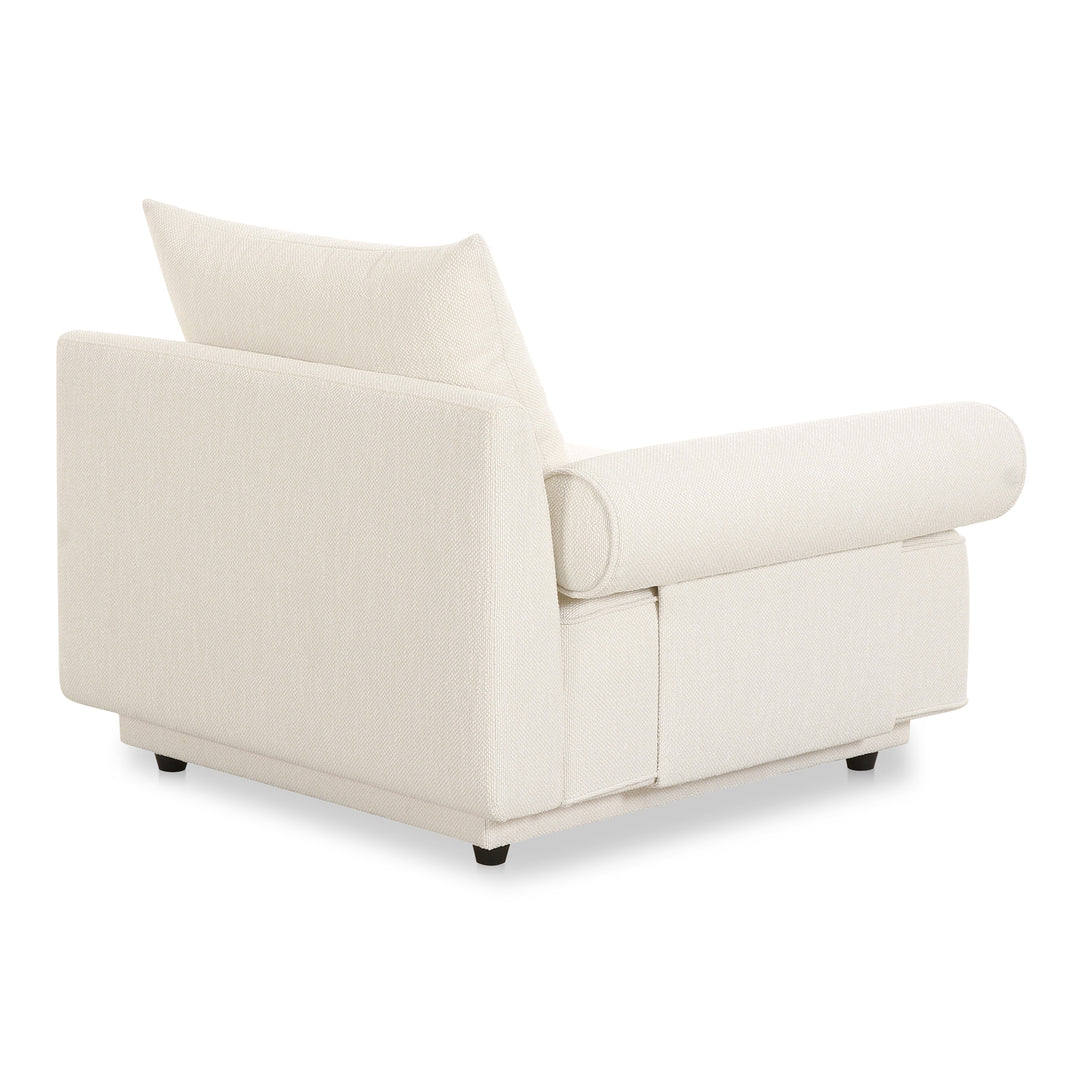 Moe's Home Collection - Rosello Left Arm Facing Chair White - OA-1008-18 | American Home Furniture
