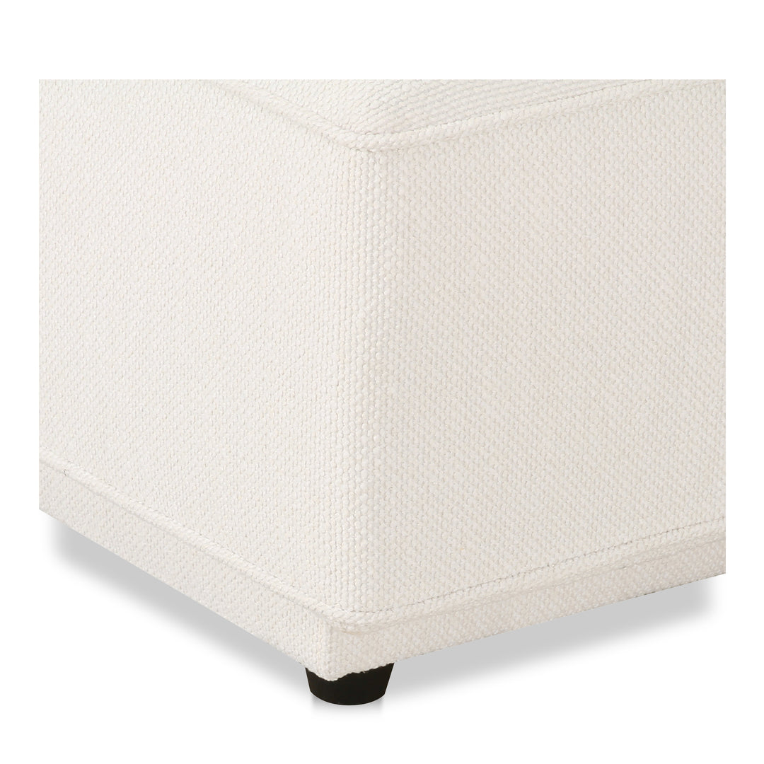 Moe's Home Collection - Rosello Ottoman White - OA-1012-18 | American Home Furniture