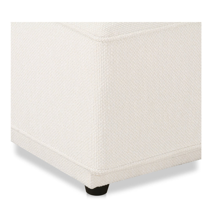 Moe's Home Collection - Rosello Ottoman White - OA-1012-18 | American Home Furniture