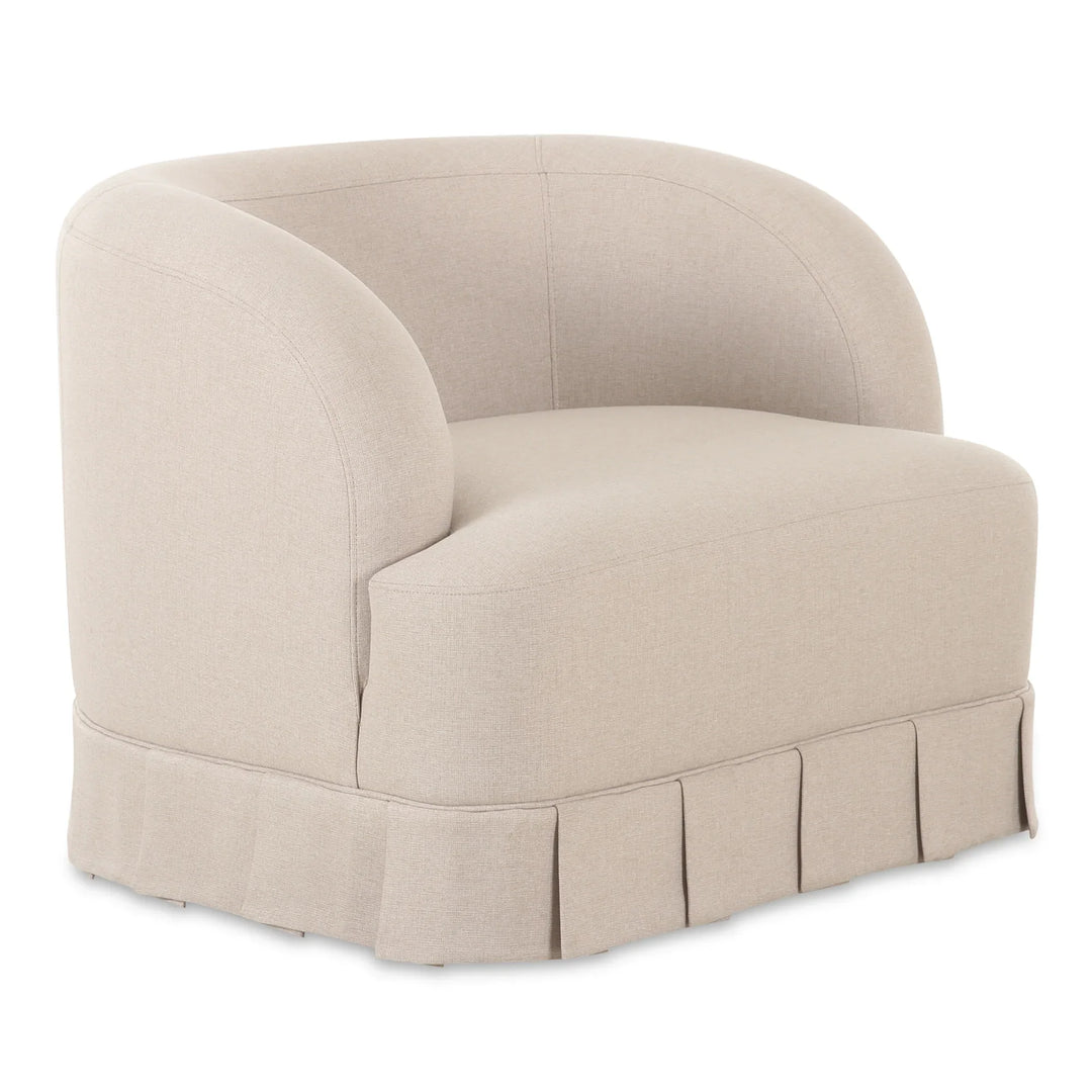 Maren Swivel Chair Beige - AmericanHomeFurniture