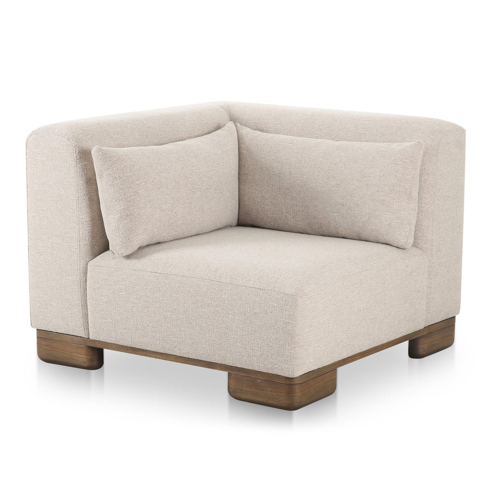 Moe's Home Collection - June Corner Chair Oatmeal - OA-1030-34 | American Home Furniture