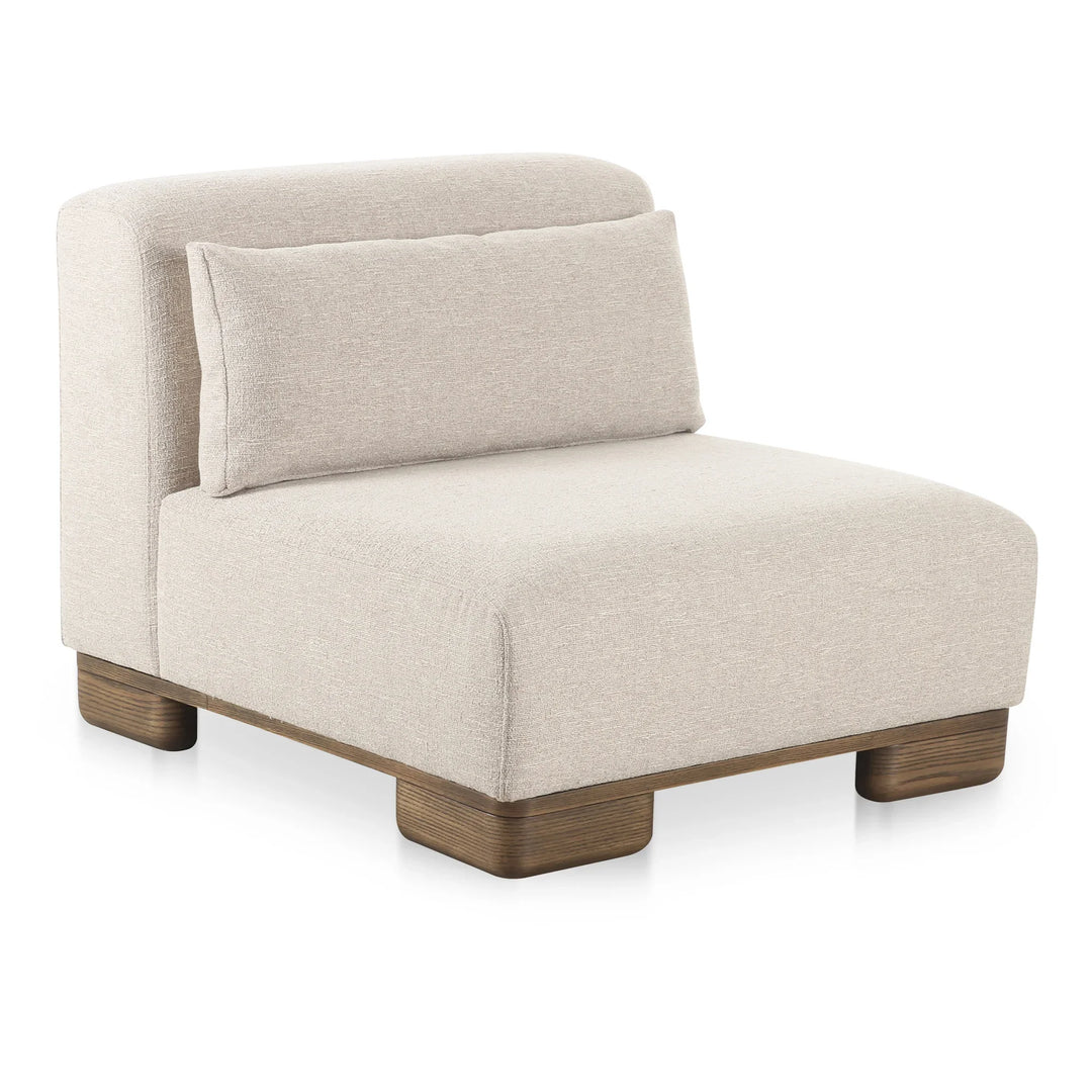June Slipper Chair Oatmeal - AmericanHomeFurniture