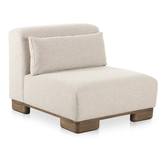 Moe's Home Collection - June Slipper Chair Oatmeal - OA-1031-34 | American Home Furniture