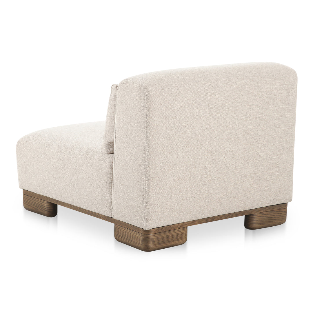 Moe's Home Collection - June Slipper Chair Oatmeal - OA-1031-34 | American Home Furniture