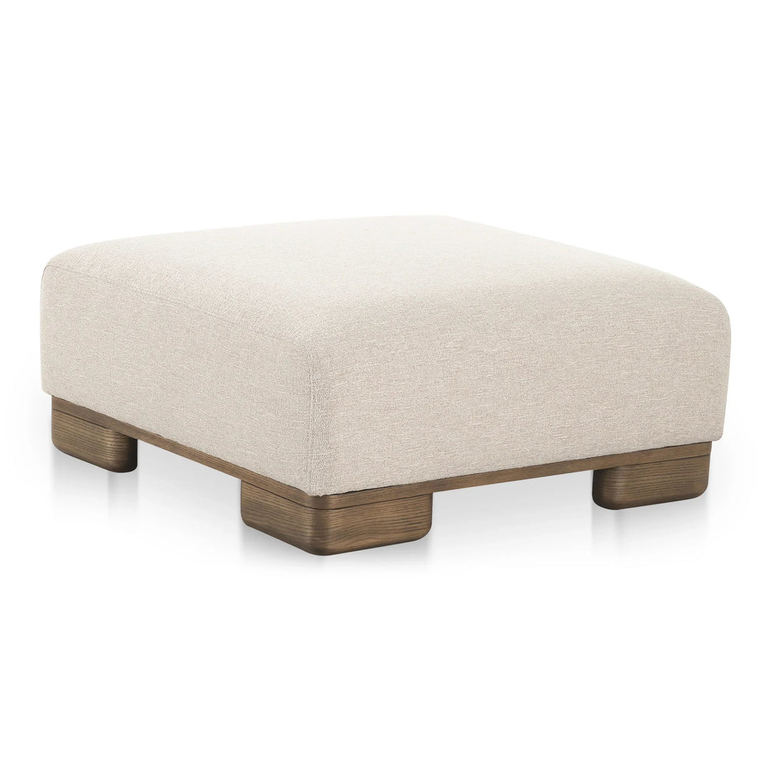 June Ottoman Oatmeal - AmericanHomeFurniture