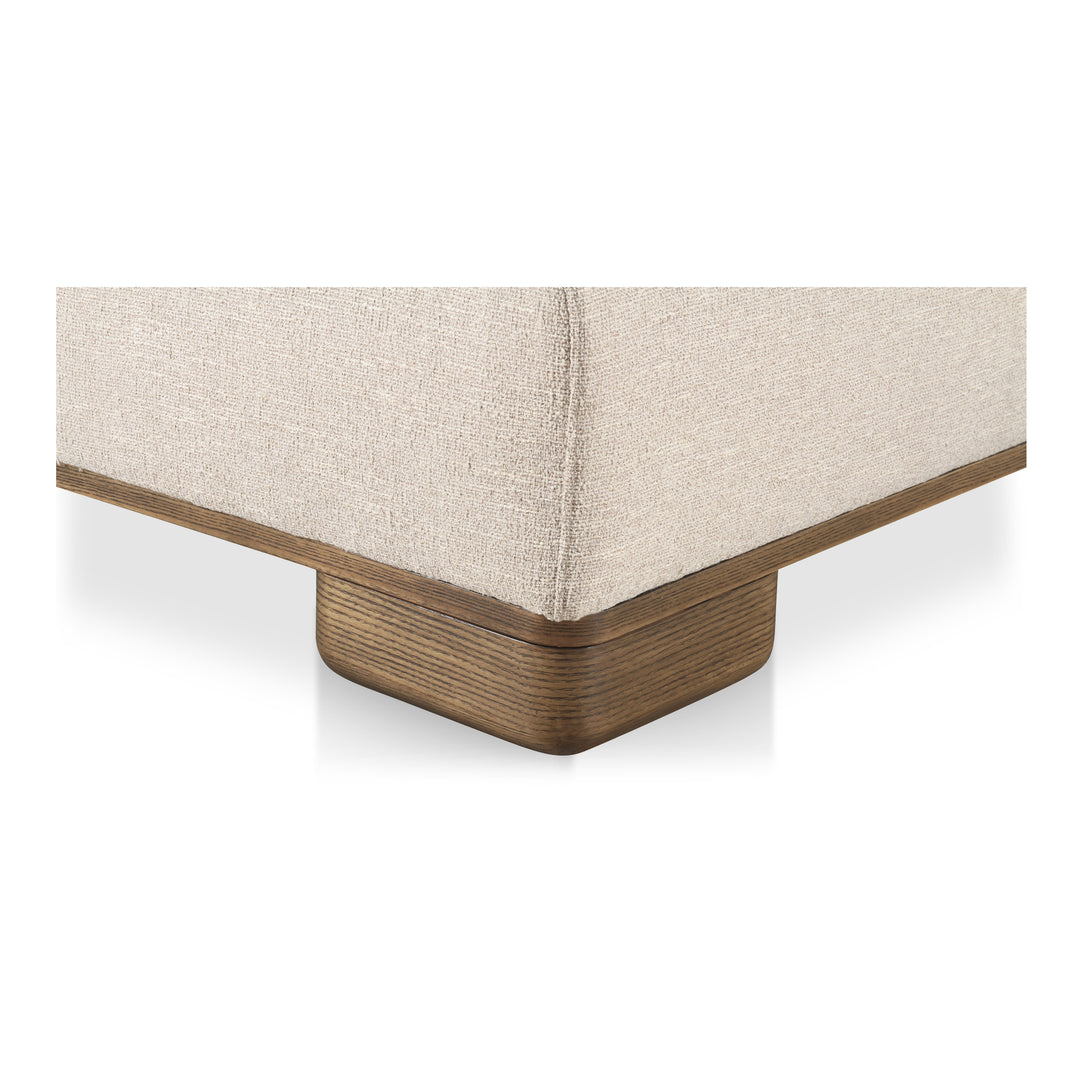 Moe's Home Collection - June Ottoman Oatmeal - OA-1033-34 | American Home Furniture
