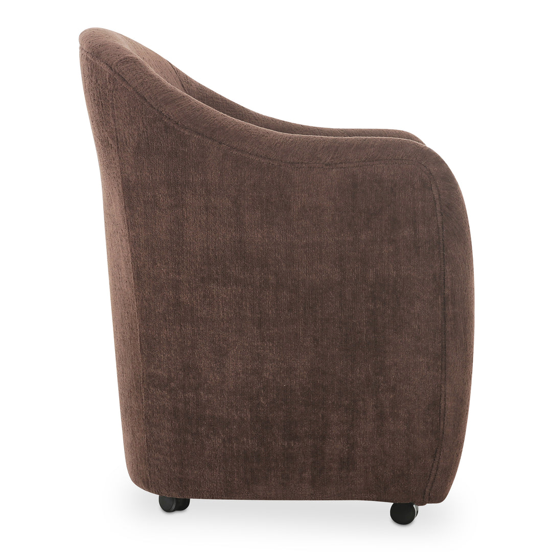 Moe's Home Collection - Drava Rolling Dining Chair Dark Brown - Set of 2 - OA-1034-20 | American Home Furniture