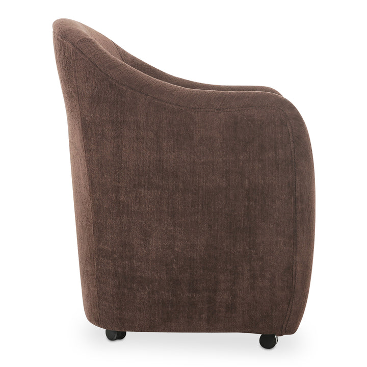 Moe's Home Collection - Drava Rolling Dining Chair Dark Brown - Set of 2 - OA-1034-20 | American Home Furniture