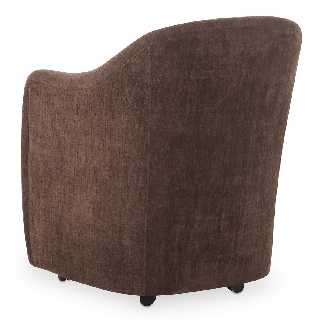 Moe's Home Collection - Drava Rolling Dining Chair Dark Brown - Set of 2 - OA-1034-20 | American Home Furniture