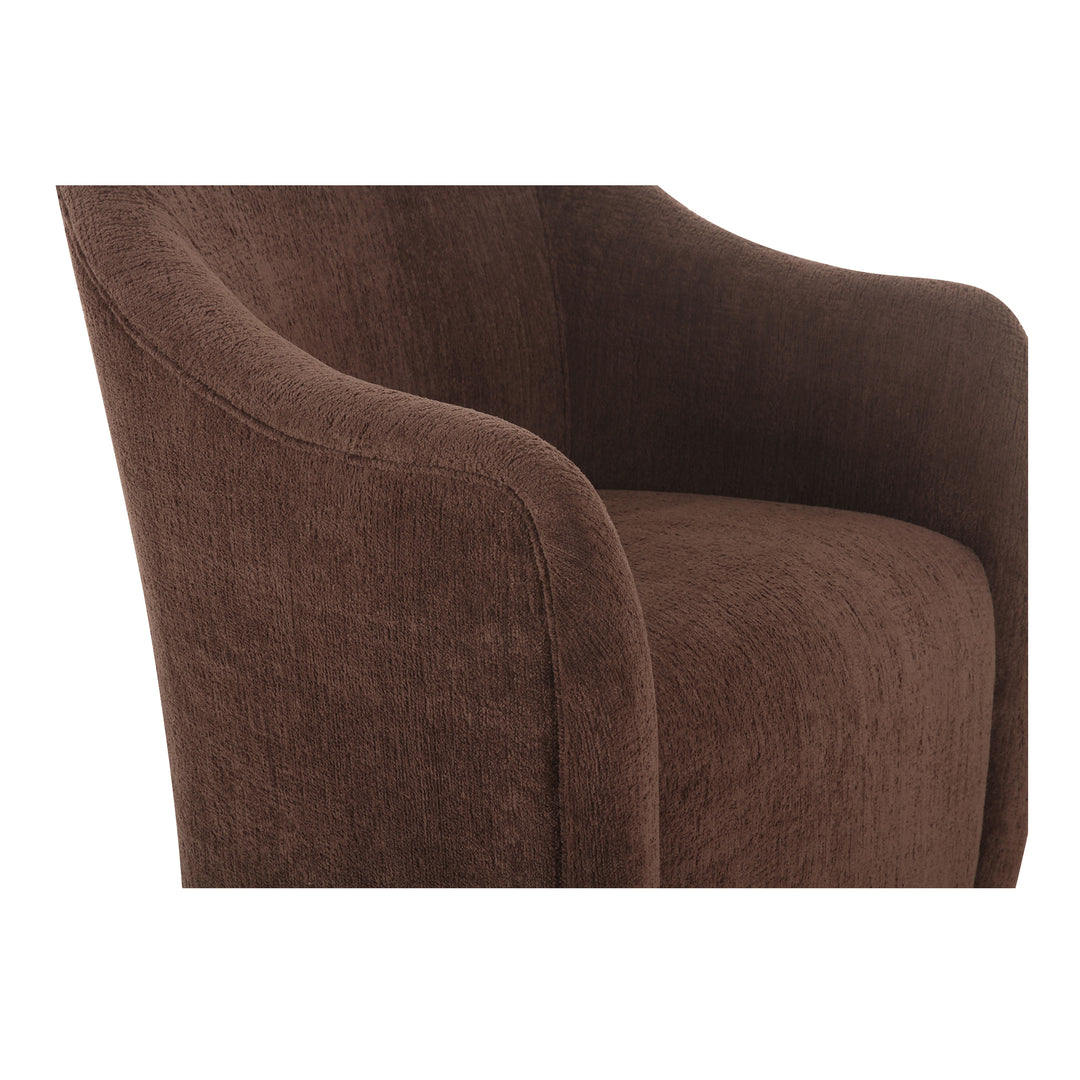Moe's Home Collection - Drava Rolling Dining Chair Dark Brown - Set of 2 - OA-1034-20 | American Home Furniture