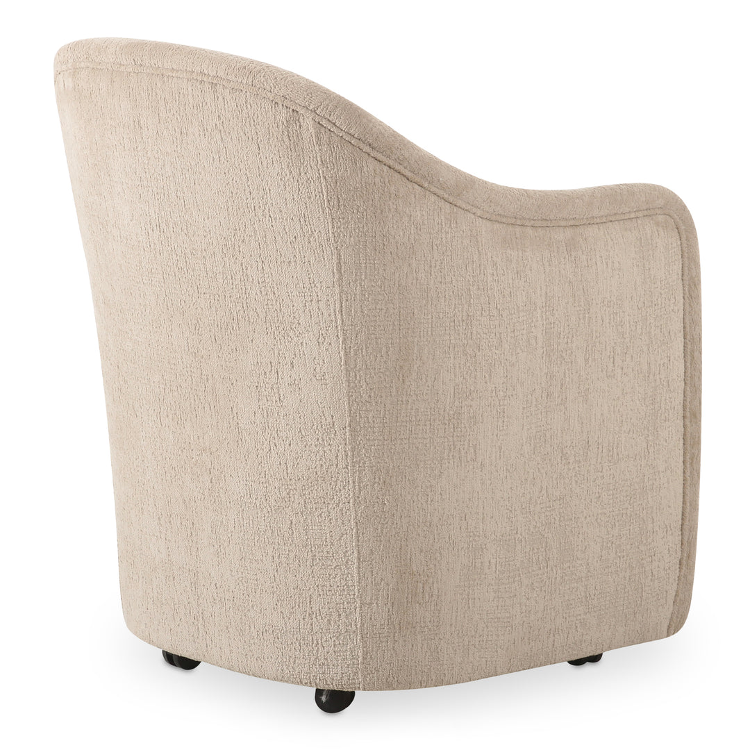 Moe's Home Collection - Drava Rolling Dining Chair Beige - Set of 2 - OA-1034-34 | American Home Furniture