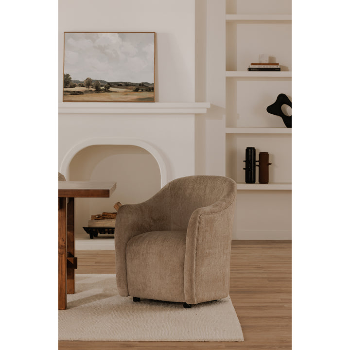 Moe's Home Collection - Drava Rolling Dining Chair Beige - Set of 2 - OA-1034-34 | American Home Furniture
