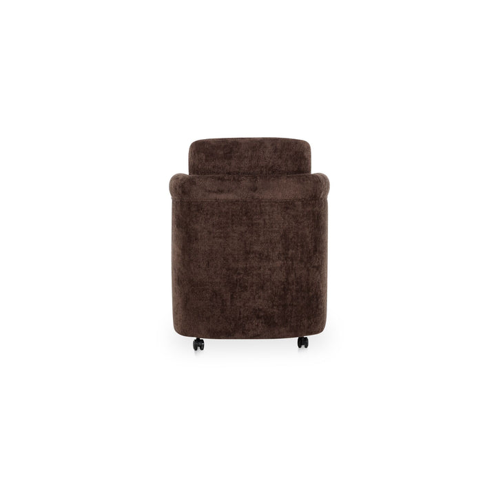 Moe's Home Collection - Mesto Rolling Dining Chair Dark Brown - Set of 2 - OA-1035-20 | American Home Furniture