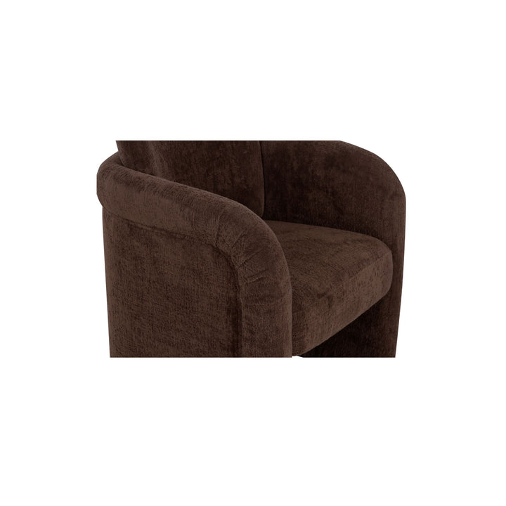 Moe's Home Collection - Mesto Rolling Dining Chair Dark Brown - Set of 2 - OA-1035-20 | American Home Furniture