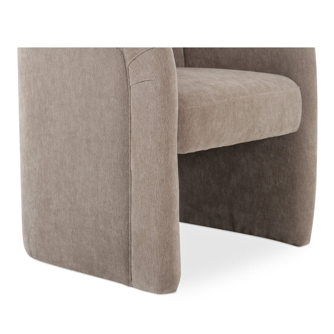 Mesto Rolling Dining Chair Taupe - Set of 2