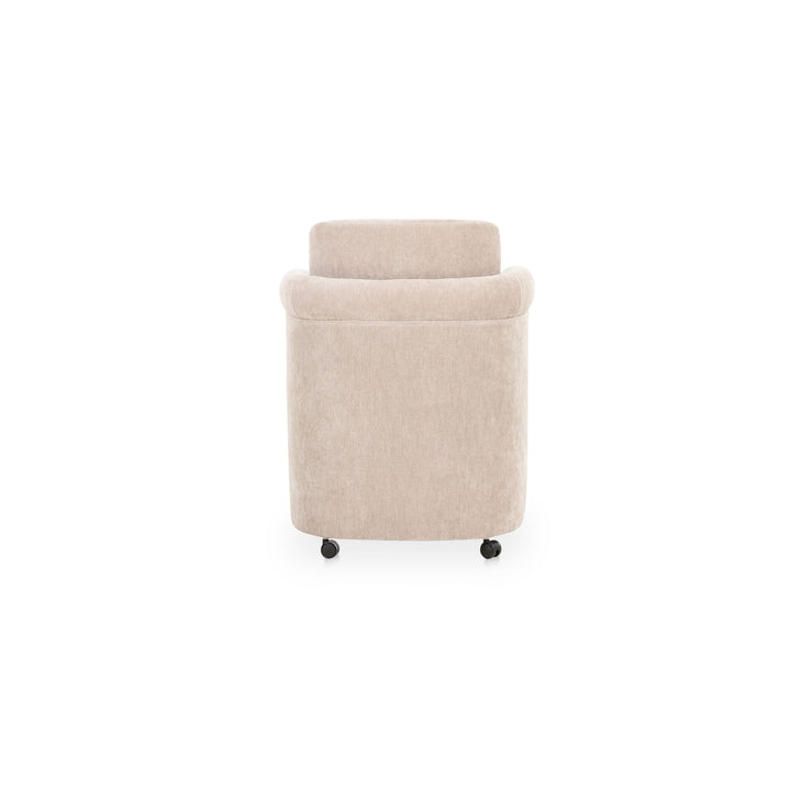 Mesto Rolling Dining Chair Taupe - Set of 2