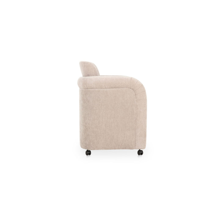 Mesto Rolling Dining Chair Taupe - Set of 2