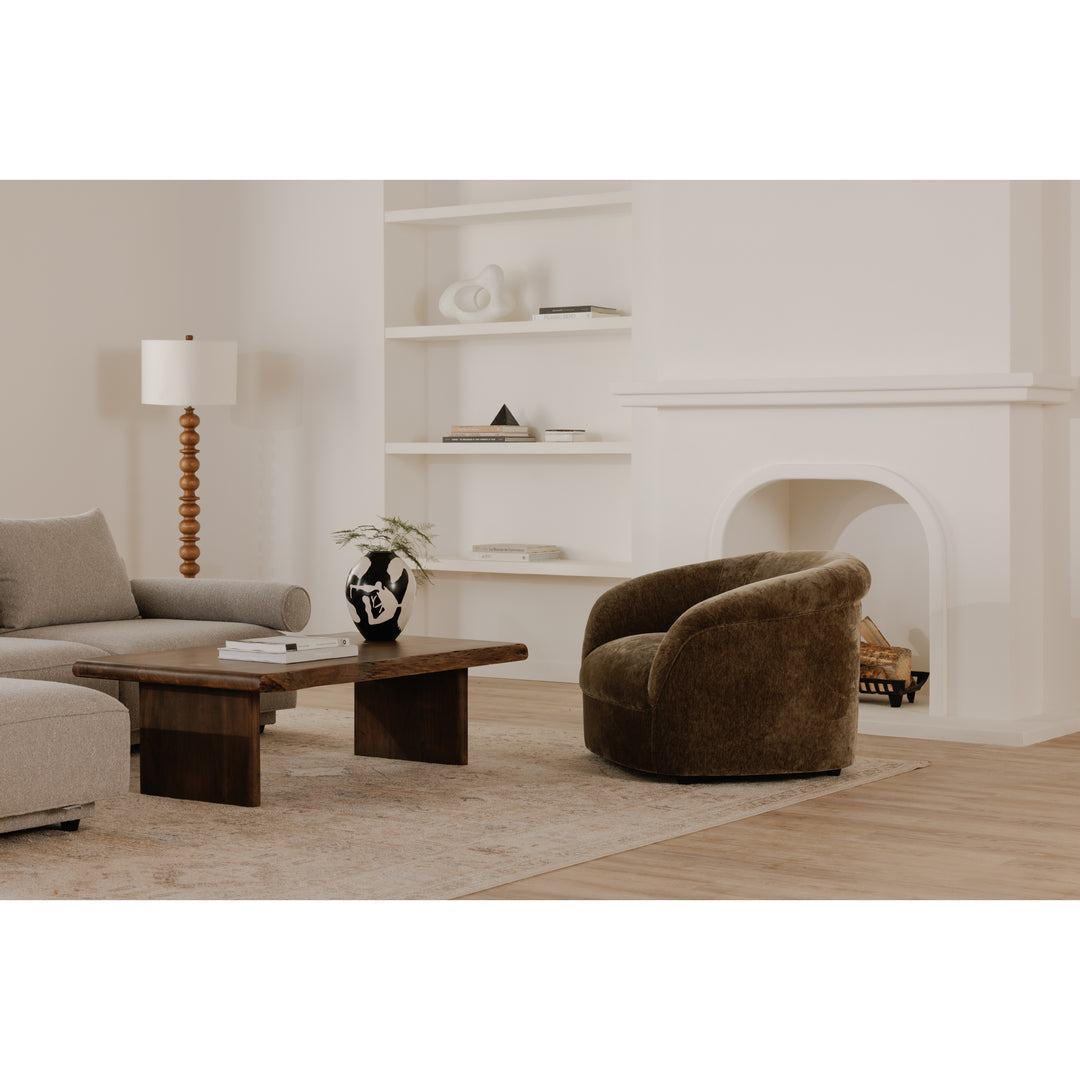 Moe's Home Collection - Thora Lounge Chair Dark Green - OA-1039-27 | American Home Furniture