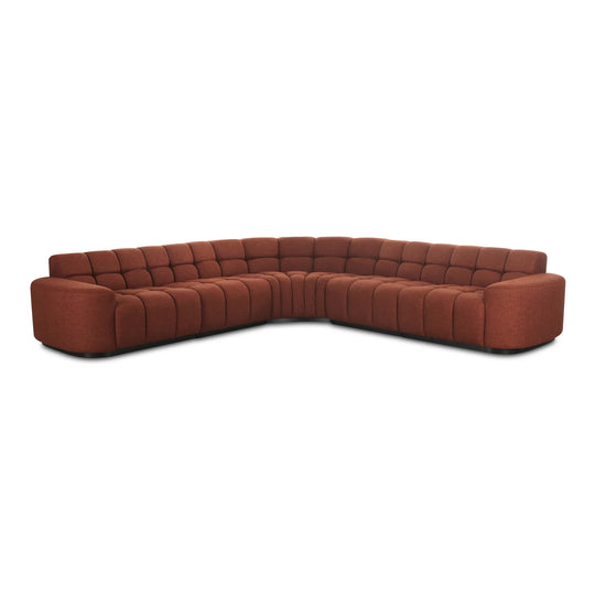 Moe's Home Collection - Roman L-Shaped Sectional Rust - OA-1042-12-0 | American Home Furniture
