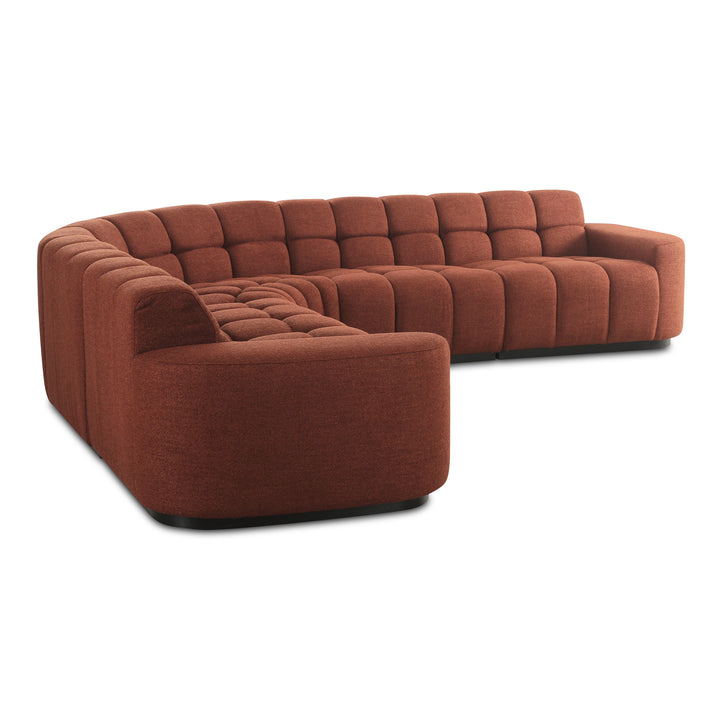 Moe's Home Collection - Roman L-Shaped Sectional Rust - OA-1042-12-0 | American Home Furniture