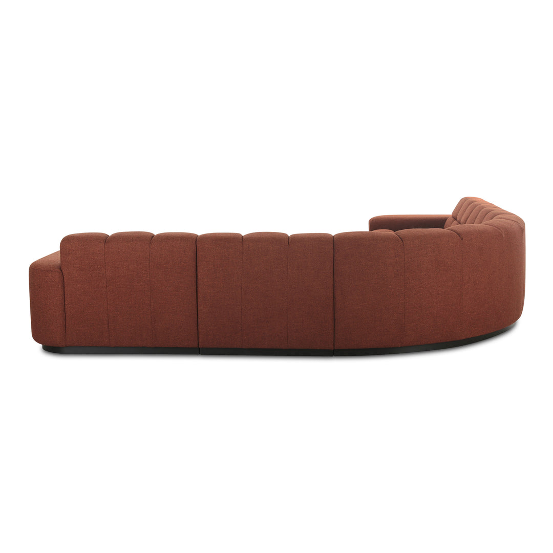 Moe's Home Collection - Roman L-Shaped Sectional Rust - OA-1042-12-0 | American Home Furniture