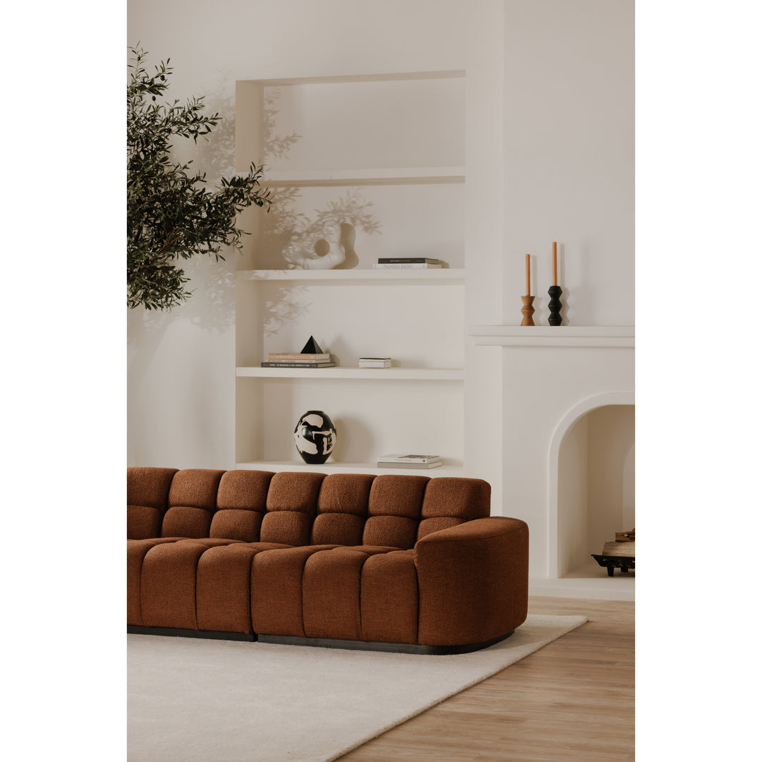 Moe's Home Collection - Roman L-Shaped Sectional Rust - OA-1042-12-0 | American Home Furniture