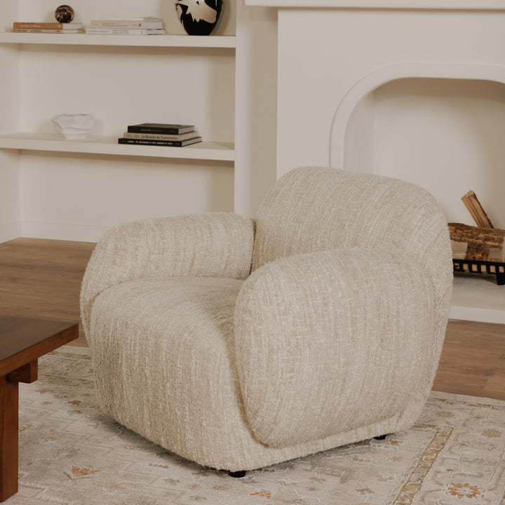 Moe's Home Collection - Hazel Lounge Chair Off White - OA-1043-34 | American Home Furniture