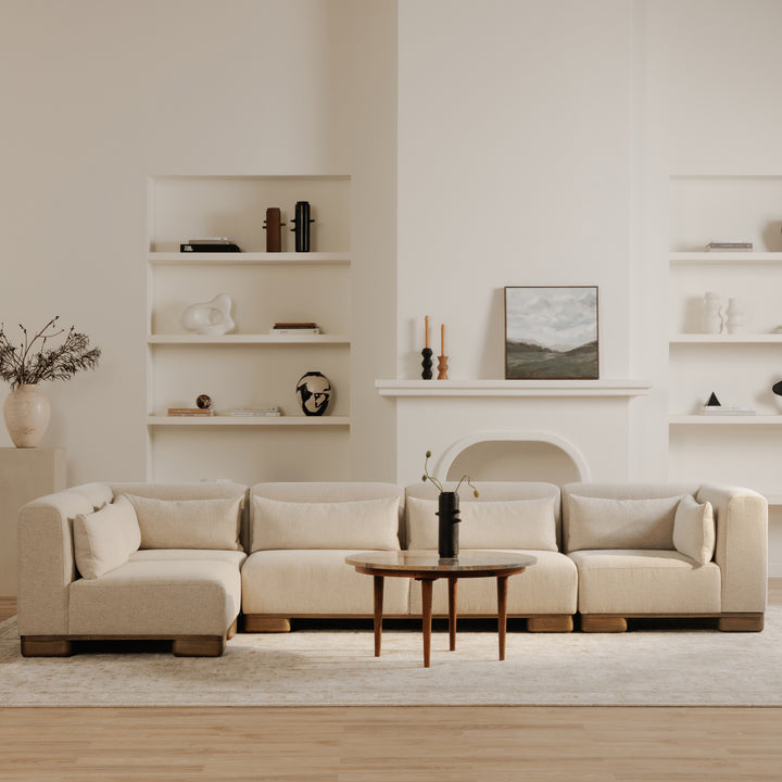 Moe's Home Collection - June Lounge Modular Sectional Oatmeal - OA-1046-34 | American Home Furniture