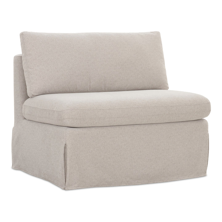 American Home Furniture Moe's Home Collection Fable Slipcover Dining Chair and Half