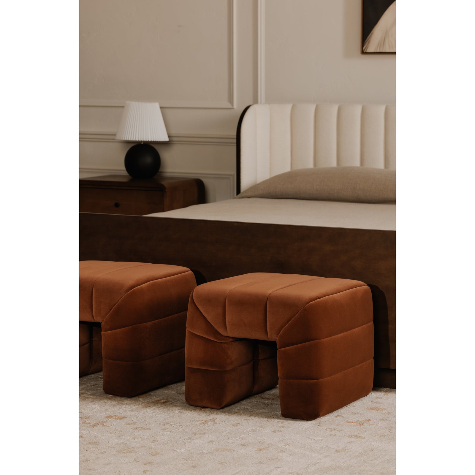 Moe's Home Collection - Verity Stool Warm Brown - OA-1056-03 | American Home Furniture