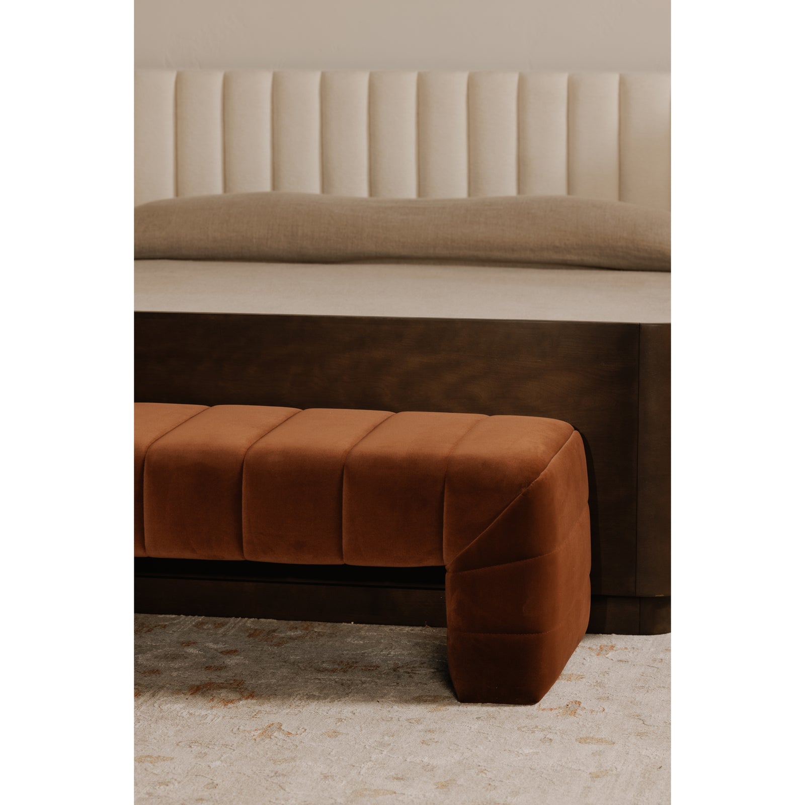 Moe's Home Collection - Verity Bench Warm Brown - OA-1057-03 | American Home Furniture