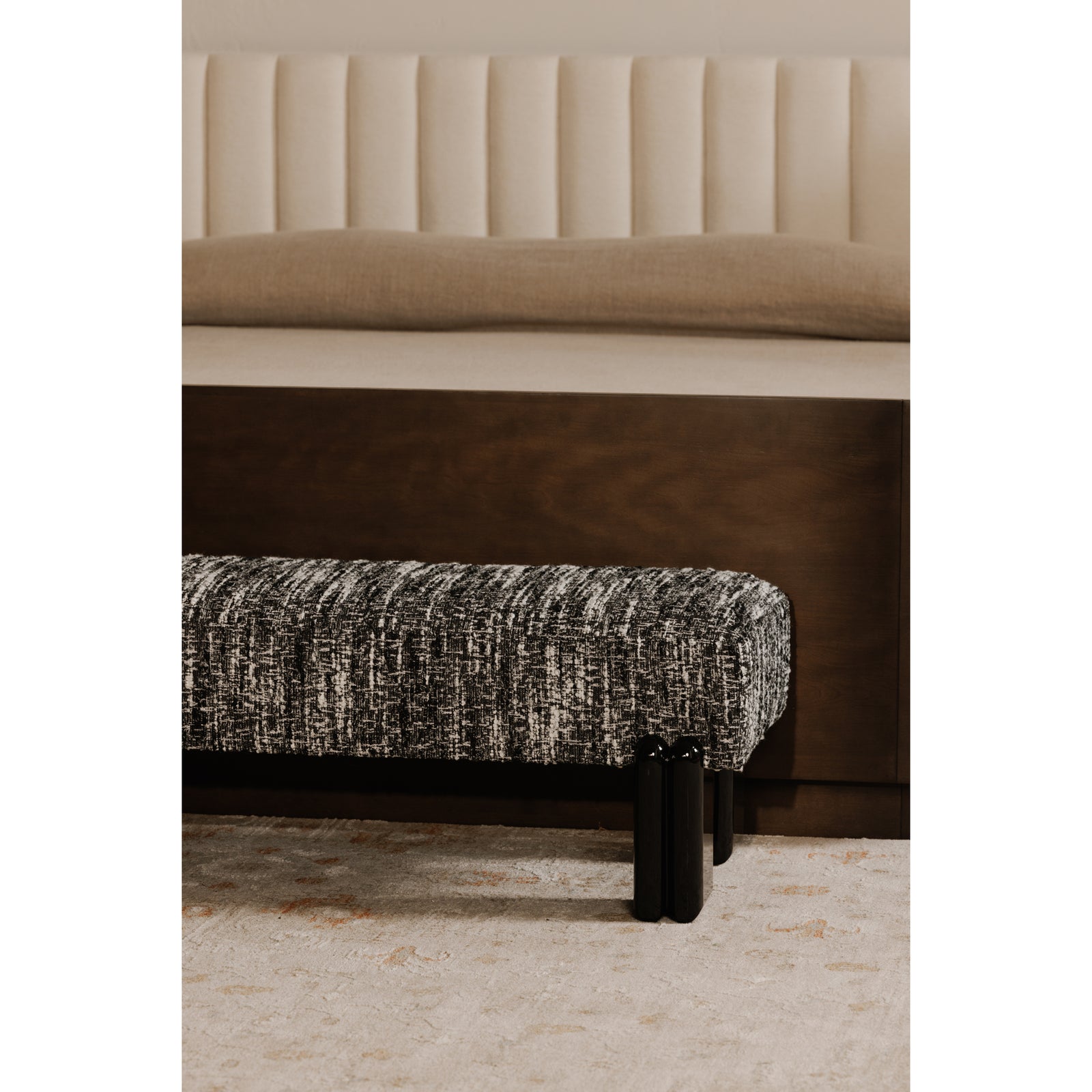 Moe's Home Collection - Priya Bench Black - OA-1060-02 | American Home Furniture