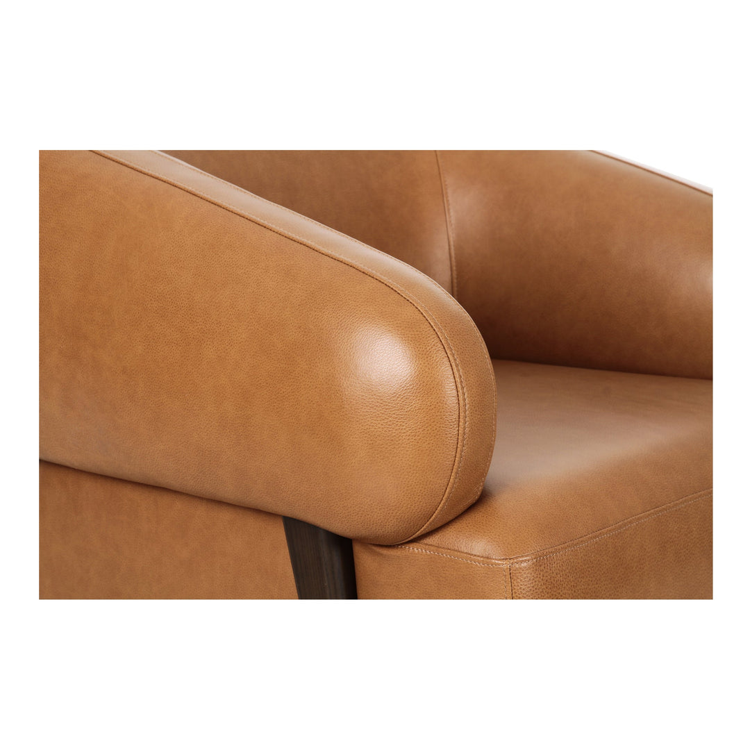 Devlin Lounge Chair Tan Leather