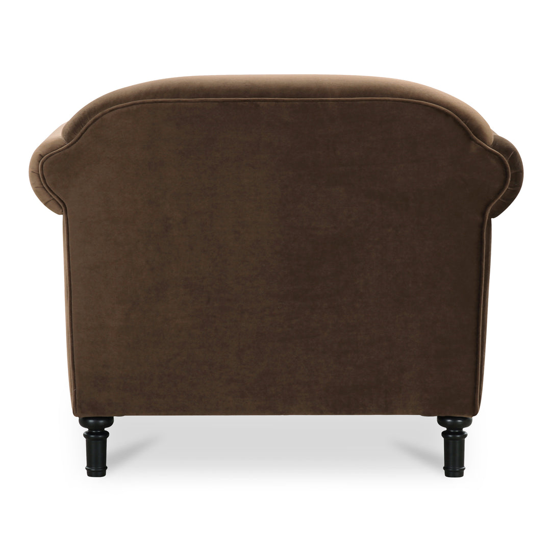 Moe's Home Collection - Harmony Accent Chair Dark Brown Faux Mohair - OA-1063-20 | American Home Furniture
