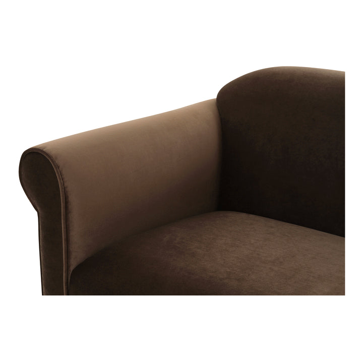 Moe's Home Collection - Harmony Accent Chair Dark Brown Faux Mohair - OA-1063-20 | American Home Furniture